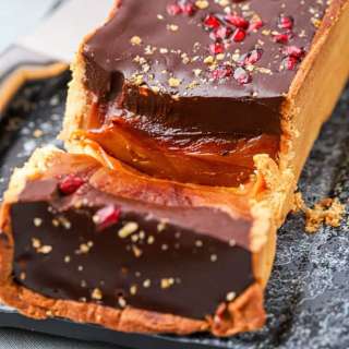 Salted Caramel Chocolate Tart
