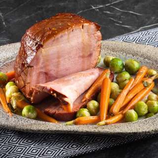 Garlic-Cinnamon Honey Glazed Ham