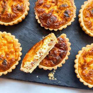 Mini Shrimp & Bacon Quiches