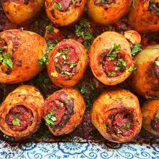 Middle Eastern Stuffed Potatoes (Batata Mahshi)