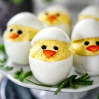 Easter Chick Deviled Eggs