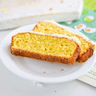 Lime & Coconut Loaf Cake with Cream Cheese Frosting