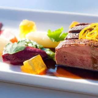 Modern Canard a l’Orange (French roast duck with orange sauce)