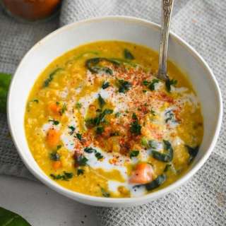 Curried Sweet Potato & Lentil Stew