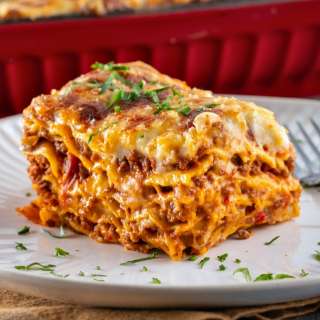 Mediterranean Spiced Beef Lasagna