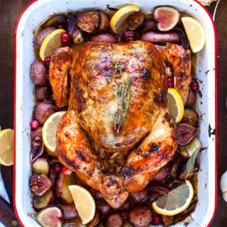 Herb-Butter Roast Chicken with Lemon & Garlic