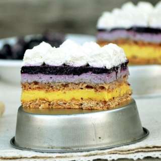 Blueberry Lemon Cake with Meringue