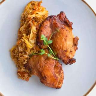 Marinated Chicken Thighs & Veggies Stir-Fry