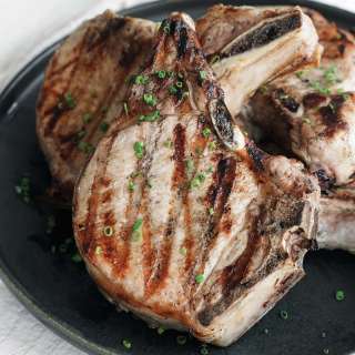 Grilled Bone-In Pork Chops