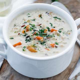 Creamy Chicken and Wild Rice Soup recipe