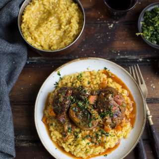 Osso bucco with risotto milanese