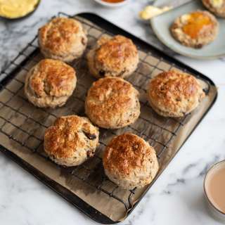 Easy Raisin Hot Cross Scones