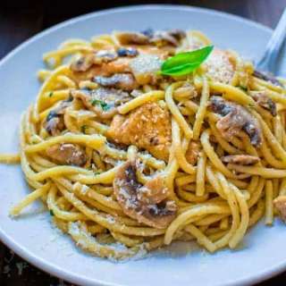 Chicken Mushroom Spaghetti