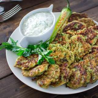 Zucchini Feta Fritters