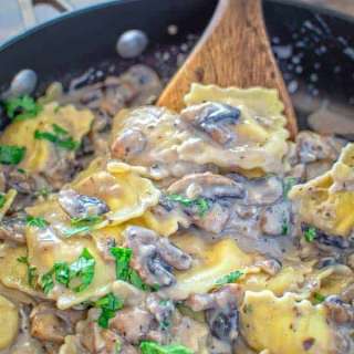 Creamy Mushroom Ravioli