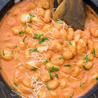 Gnocchi in Sun Dried Tomato Sauce