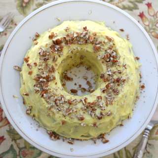 Mango cake with mango and cream cheese frosting