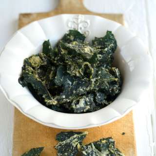 Crispy kale chips with Parmesan