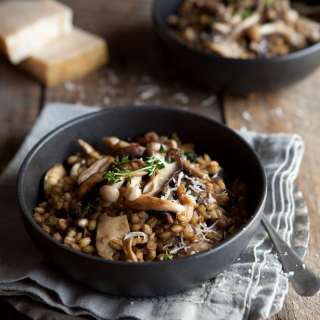 Mushroom and barley 'risotto'