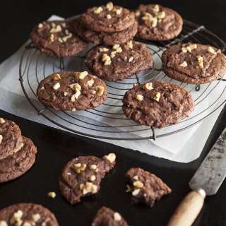 fudgy walnut brownie cookies