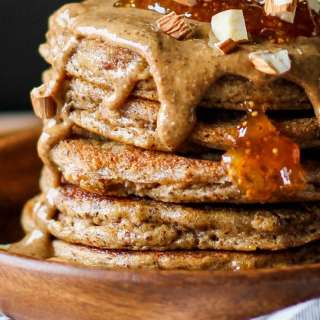 Grain-Free Protein Almond Butter Pancakes (Keto, Paleo)