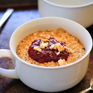 Peanut Butter & Jelly Baked Oatmeal