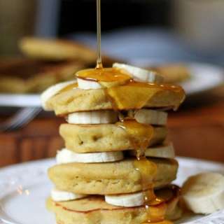 Gluten-Free Rice Flour Banana Pancakes