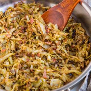 Caramelized Cabbage and Onions with Bacon