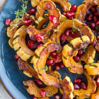 Maple Cinnamon Roasted Delicata Squash