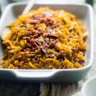 Balsamic Butternut Squash Salad with Bacon