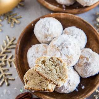 Keto Pecan Snowball Cookies