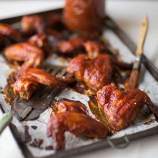 Oven roasted BBQ chicken wings