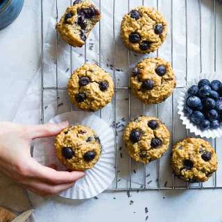 Blueberry High Protein Muffins with Quinoa