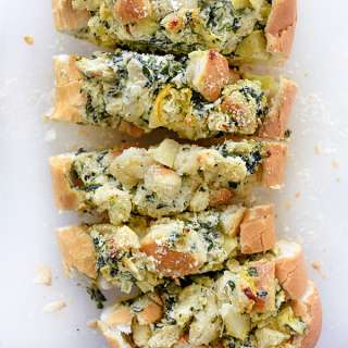 Spinach Artichoke Stuffed Bread