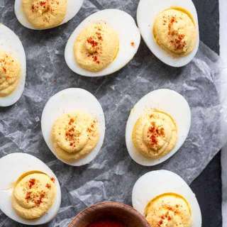 Healthy Deviled Eggs with Greek Yogurt