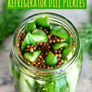 Super Easy Refrigerator Dill Pickles