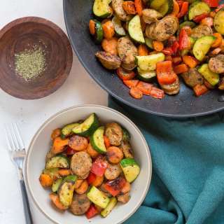 20-Minute Vegetable and Sausage Skillet