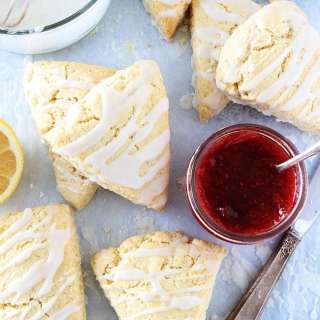 Lemon Cream Cheese Scones