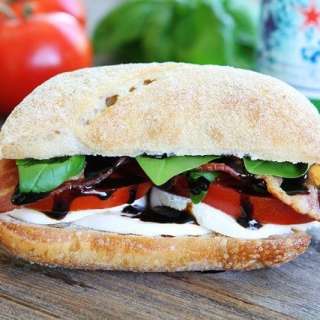 Bacon Caprese Sandwich