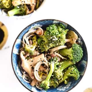 Broccoli and Shiitake Mushroom Soba Noodles