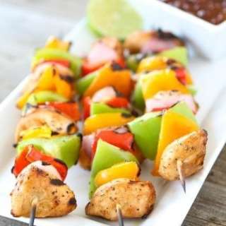 Grilled Chicken Fajita Kabobs