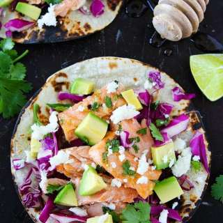 Honey Lime Salmon Tacos