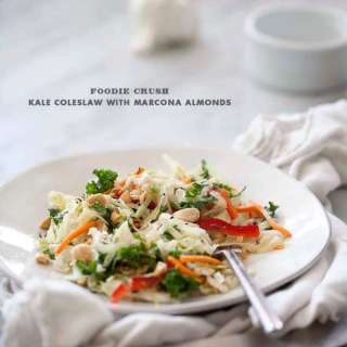 Kale and Cabbage Coleslaw with Marcona Almonds