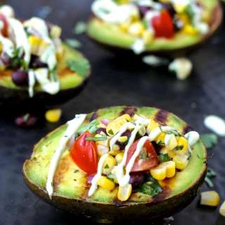Grilled Stuffed Avocados