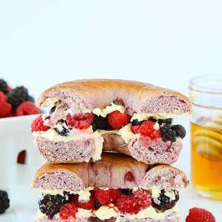 Berry Mascarpone Bagels