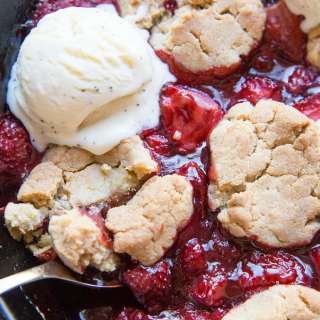 Vegan Strawberry Cobbler