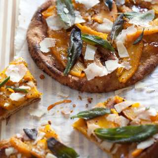 Pumpkin and Fried Sage Flatbread