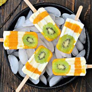 Kiwi Mango Popsicles