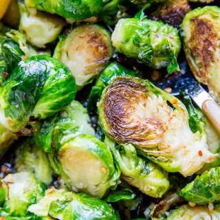 Sauteed Brussel Sprouts Recipe with Butter and Garlic