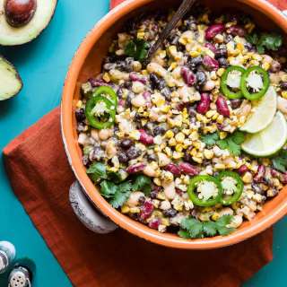 Three Bean Mexican Corn Black Bean Salad